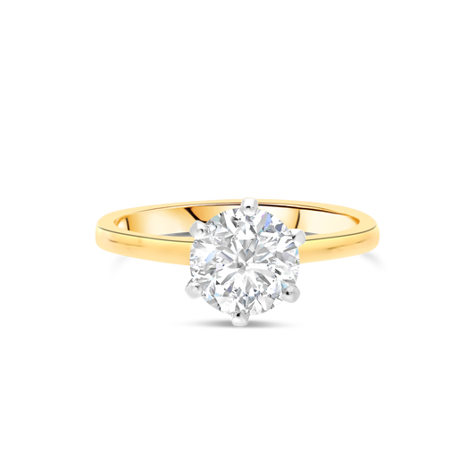 The "Romance" Solitaire, Yellow Gold