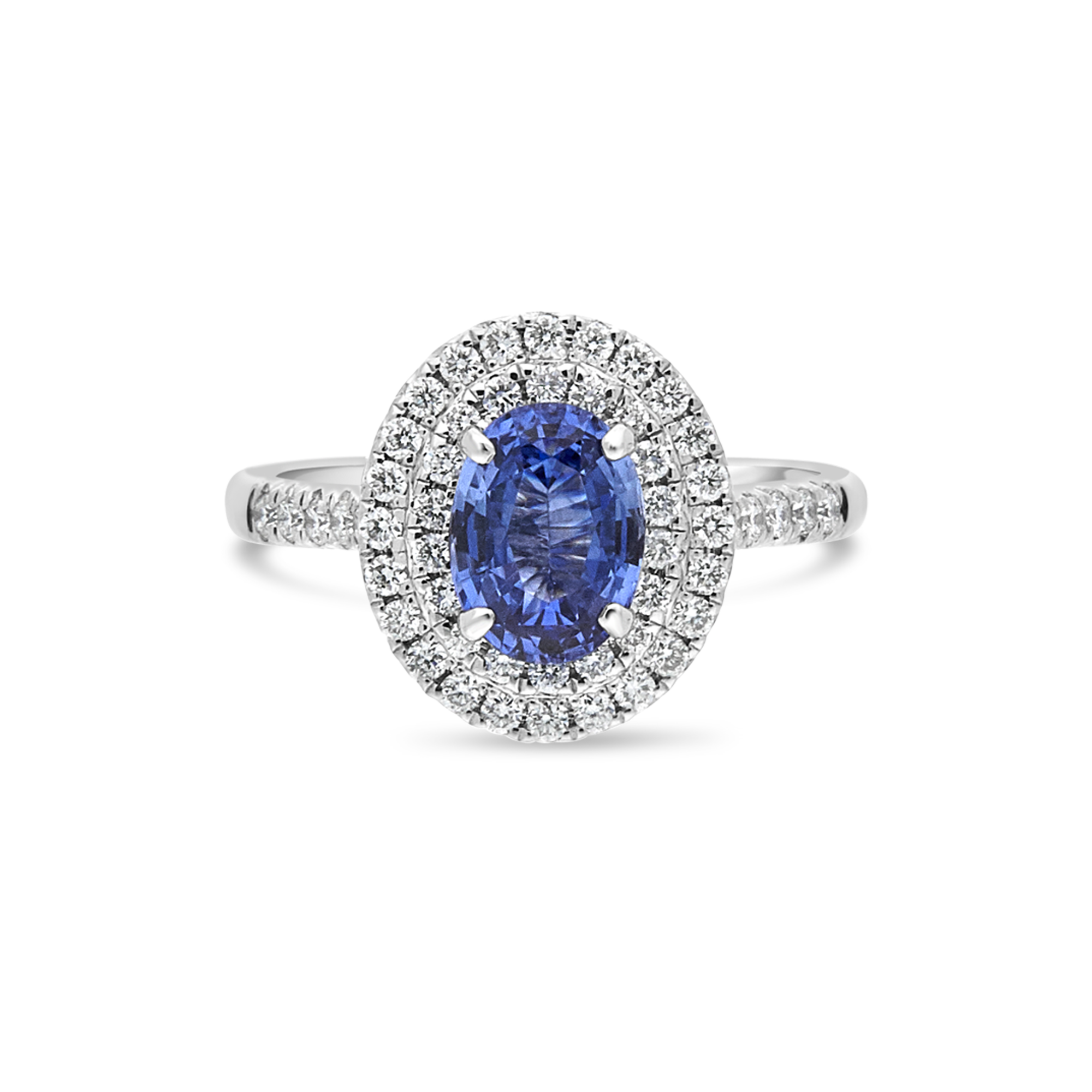 Genuine sapphire engagement ring set, fantasy bridal rings / Ariadne | Eden  Garden Jewelry™