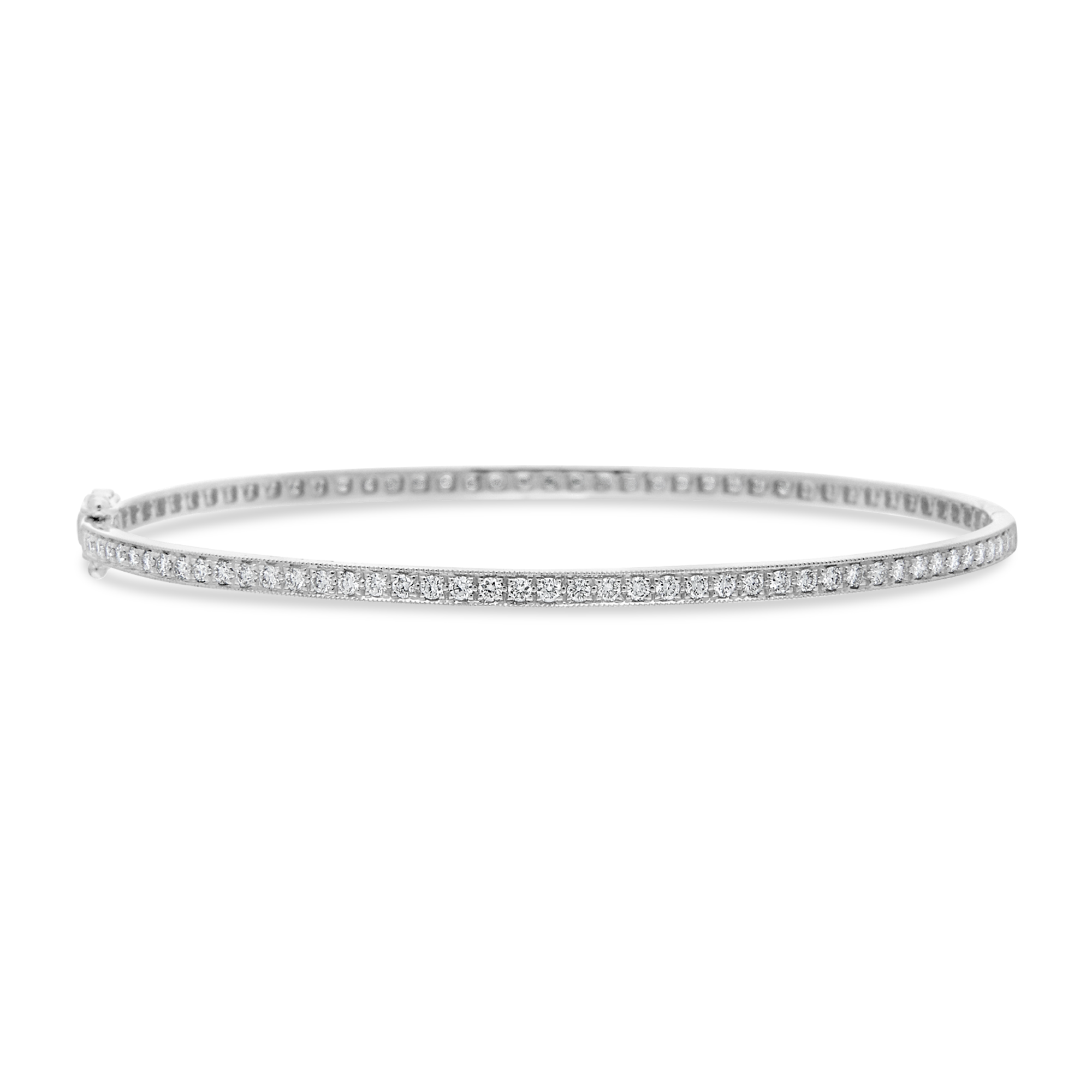 18ct White Gold Diamond Bangle