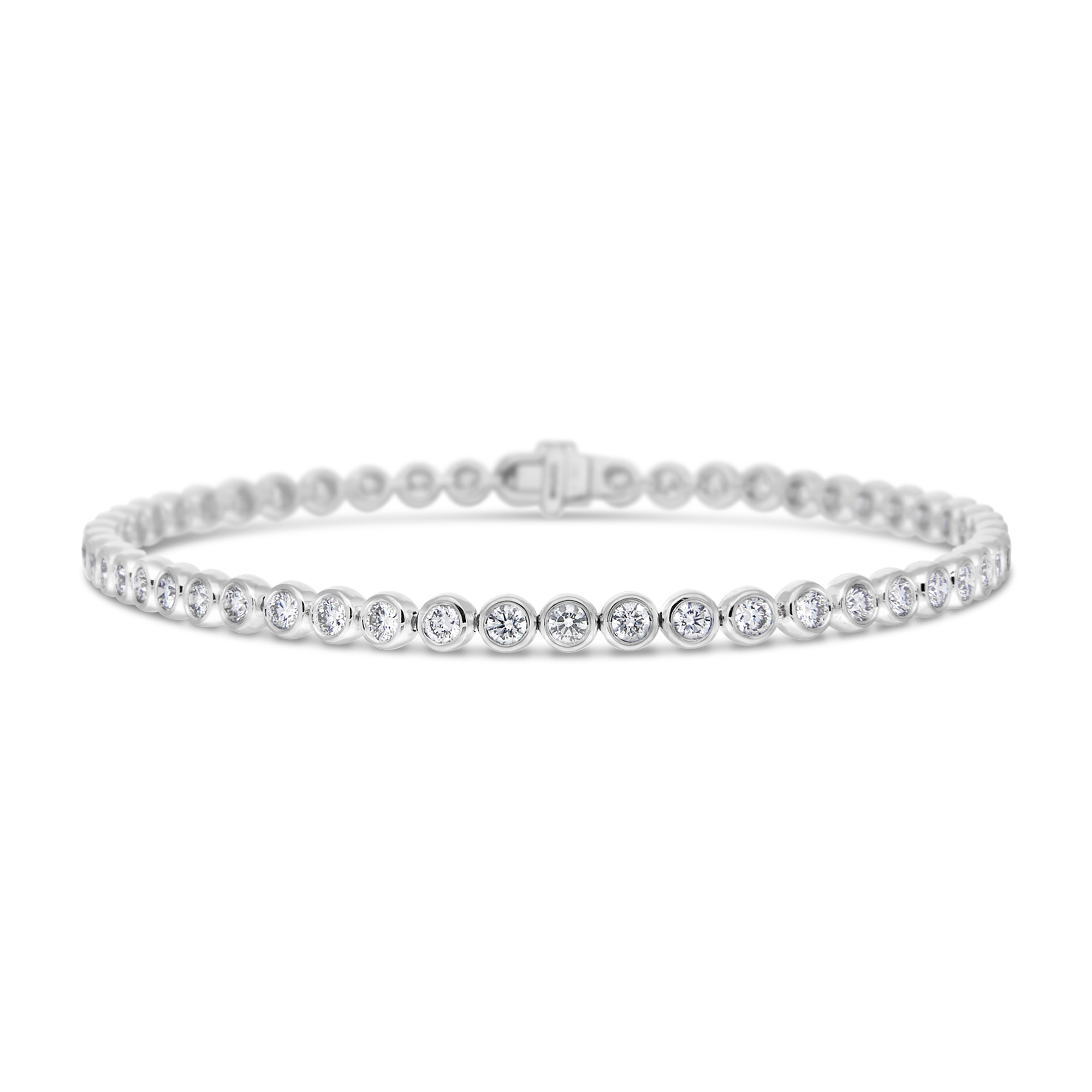 Bezel Set Diamond Bracelet