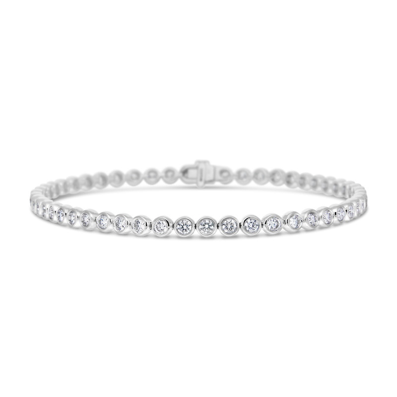 Bezel Set Diamond Bracelet