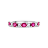 Ruby and Diamond Band Eternity Ring