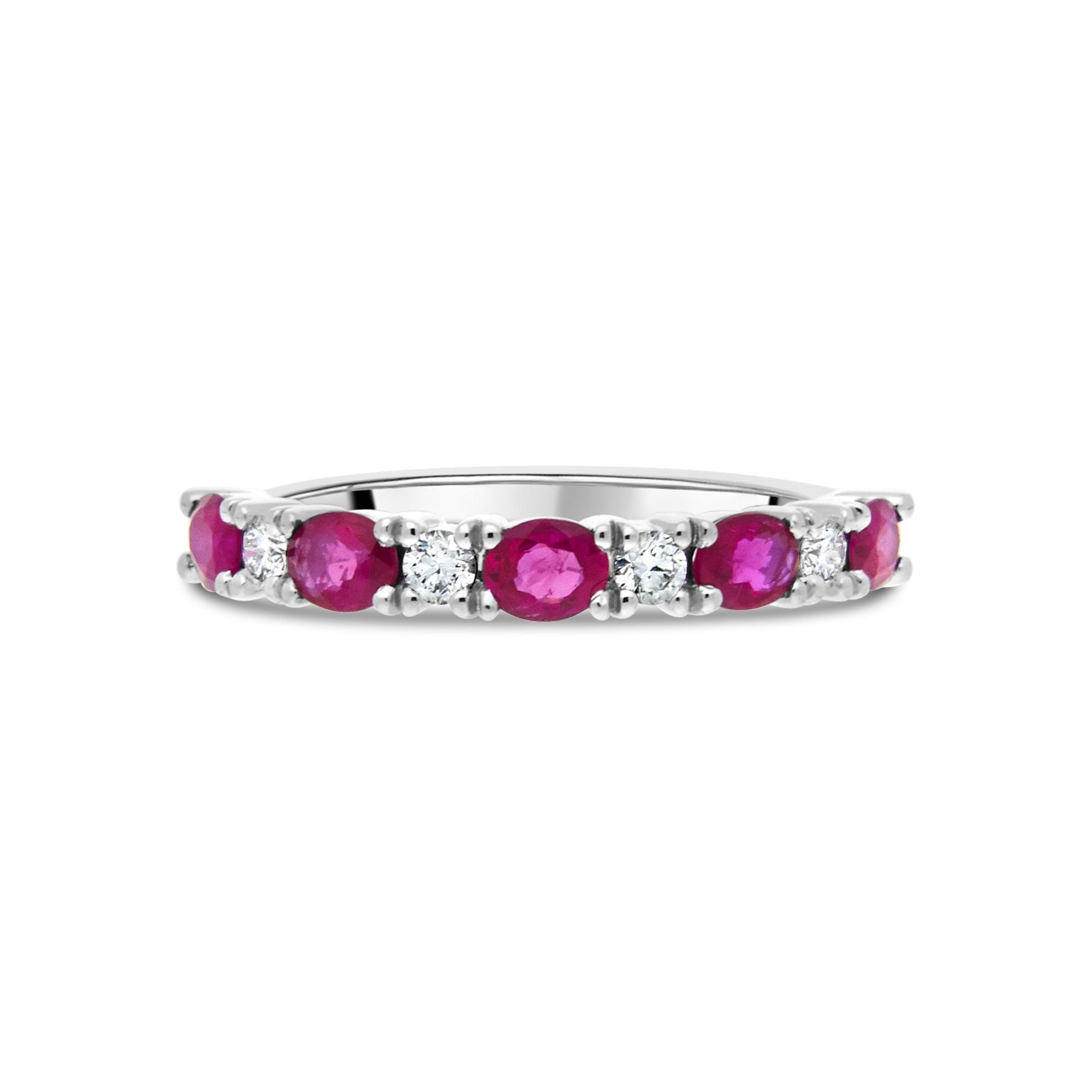 Ruby and Diamond Band Eternity Ring