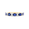 Sapphire and Diamond Band, Yellow Gold - Appleby Jewellers Dublin