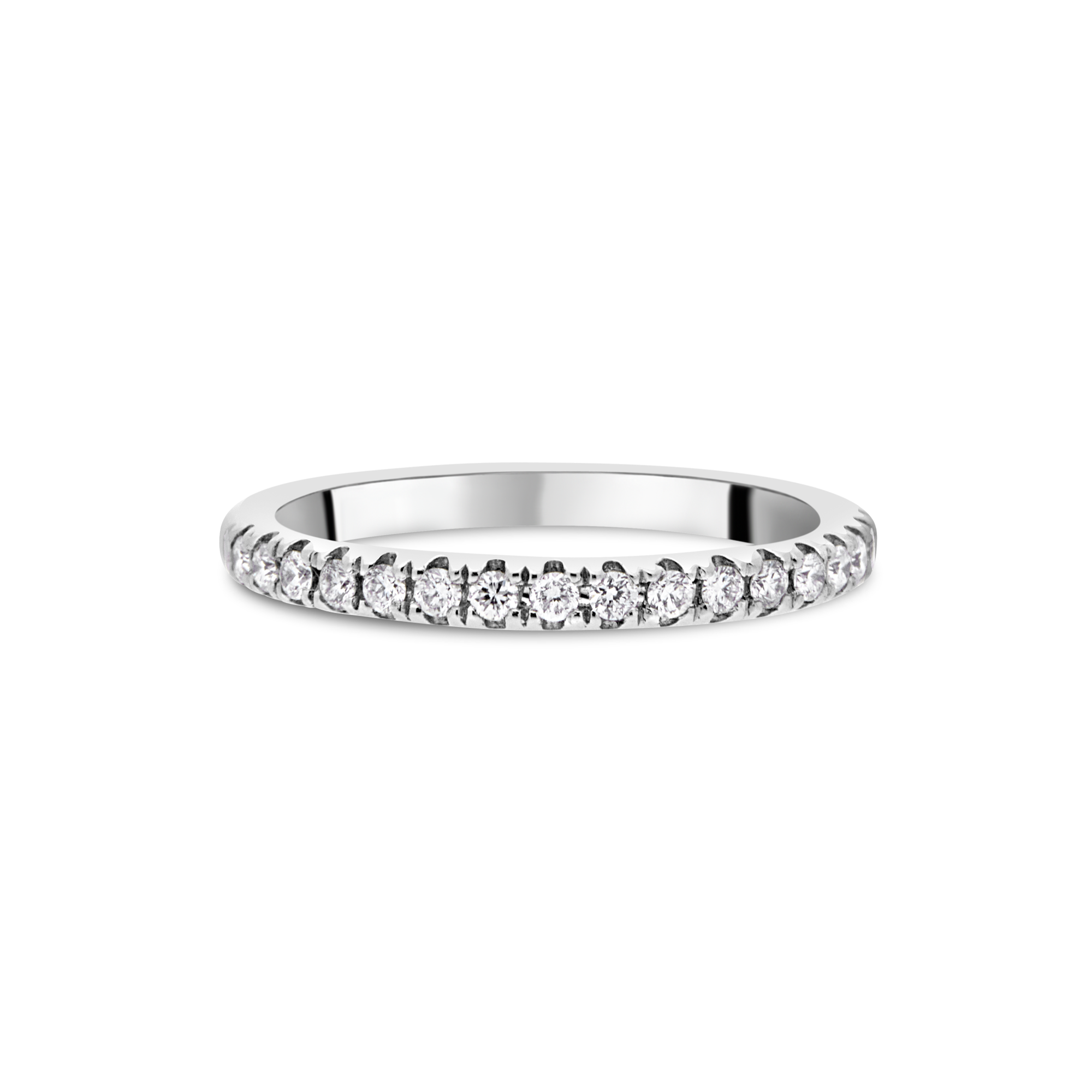 Platinum Diamond Ladies Wedding Band