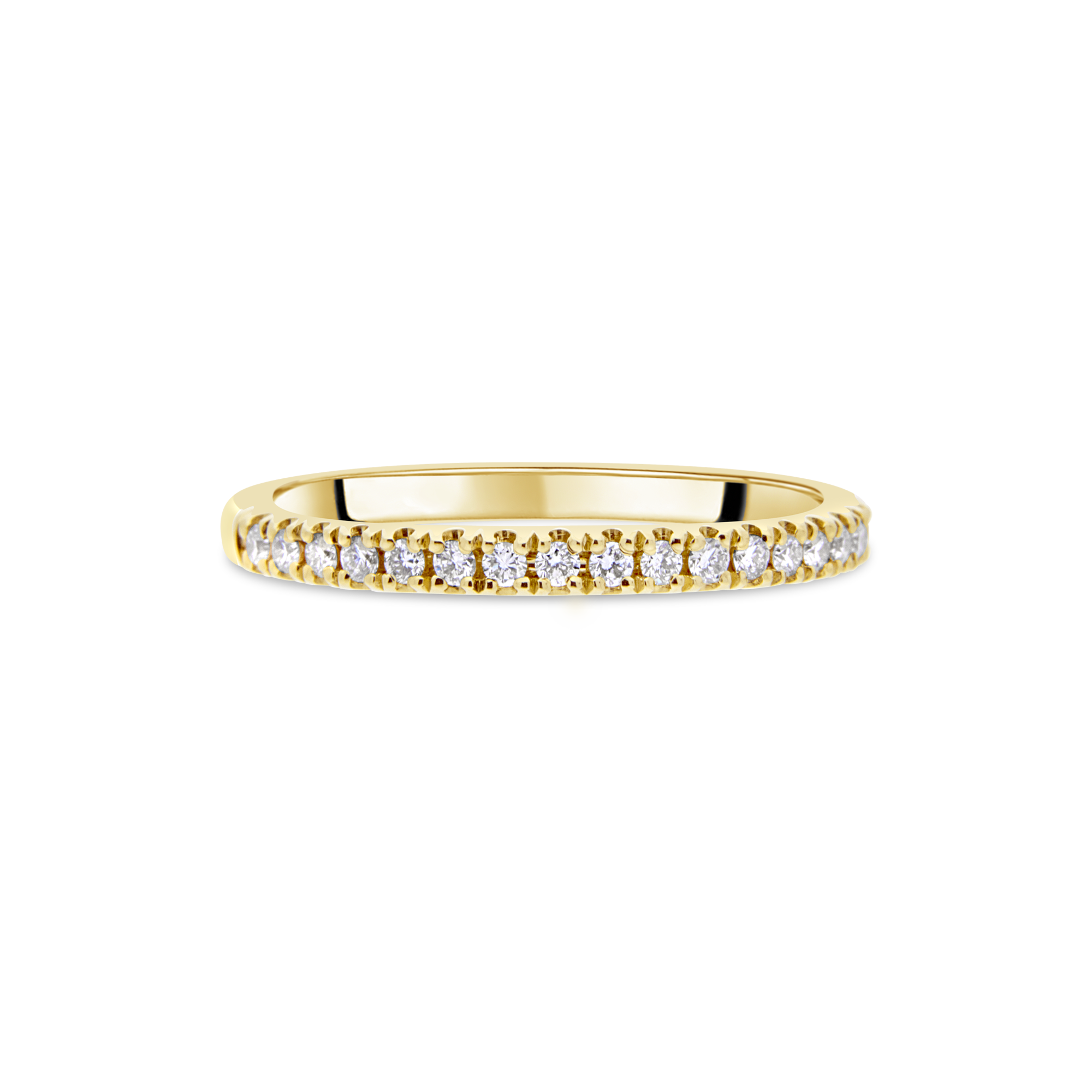 Yellow Gold Diamond Ladies Wedding Ring