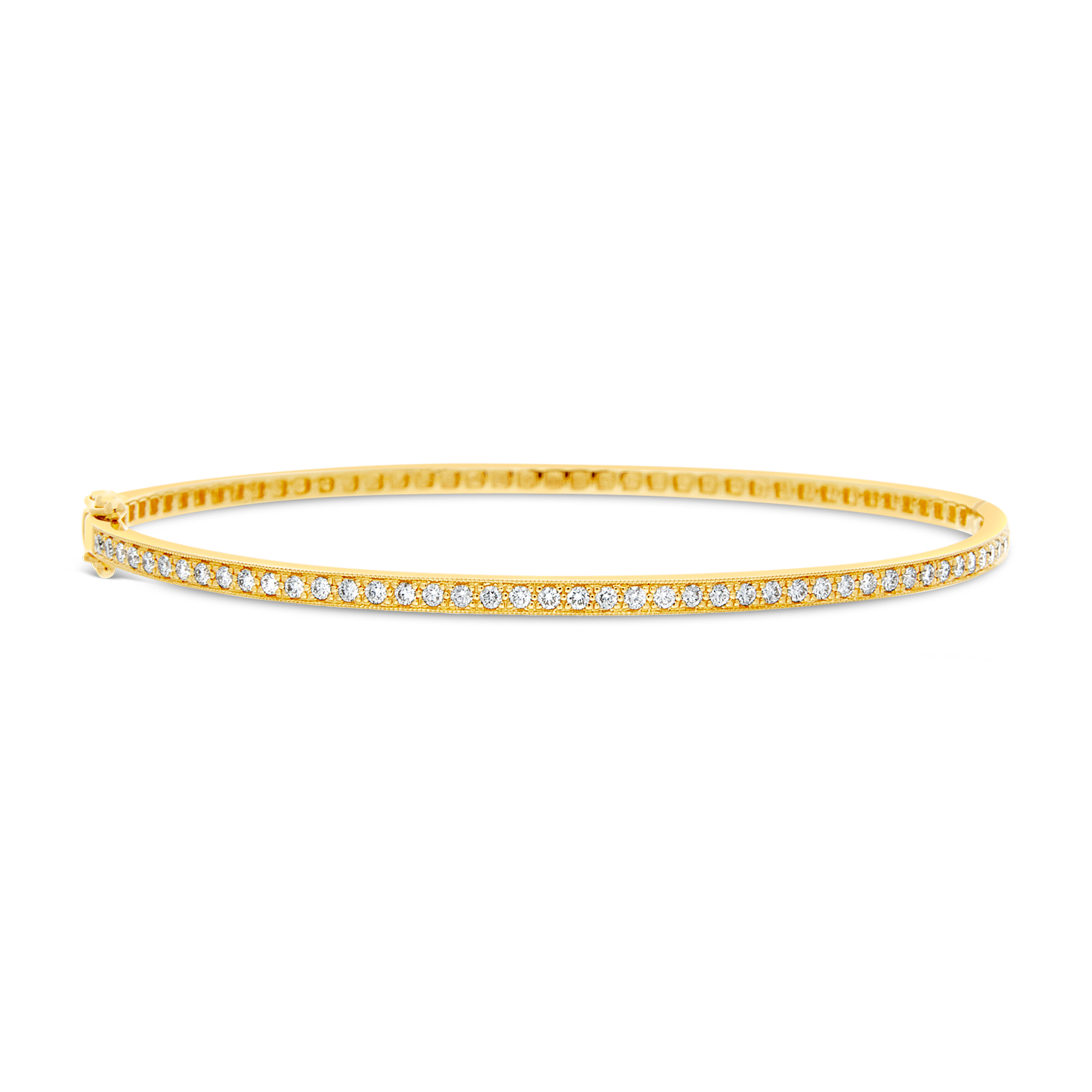 Yellow Gold Diamond Pavé Bangle