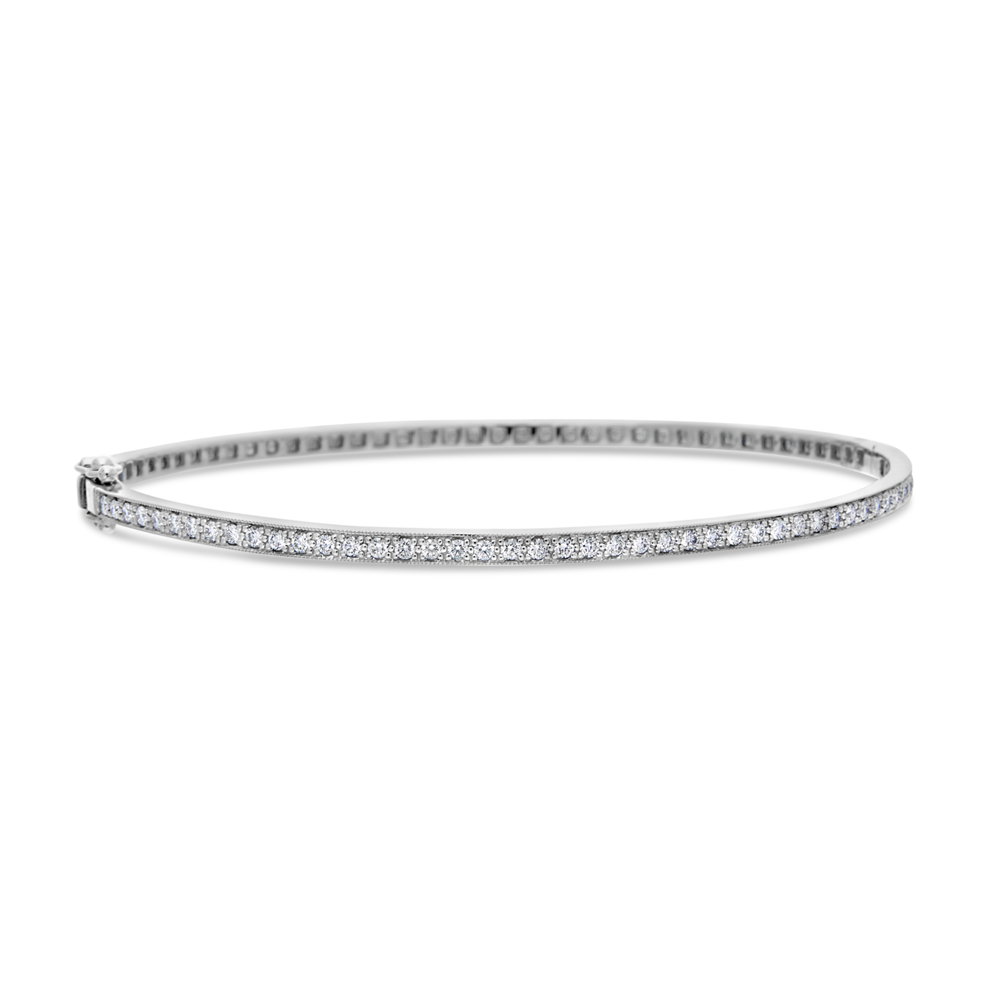 White Gold Diamond Pavé Bangle