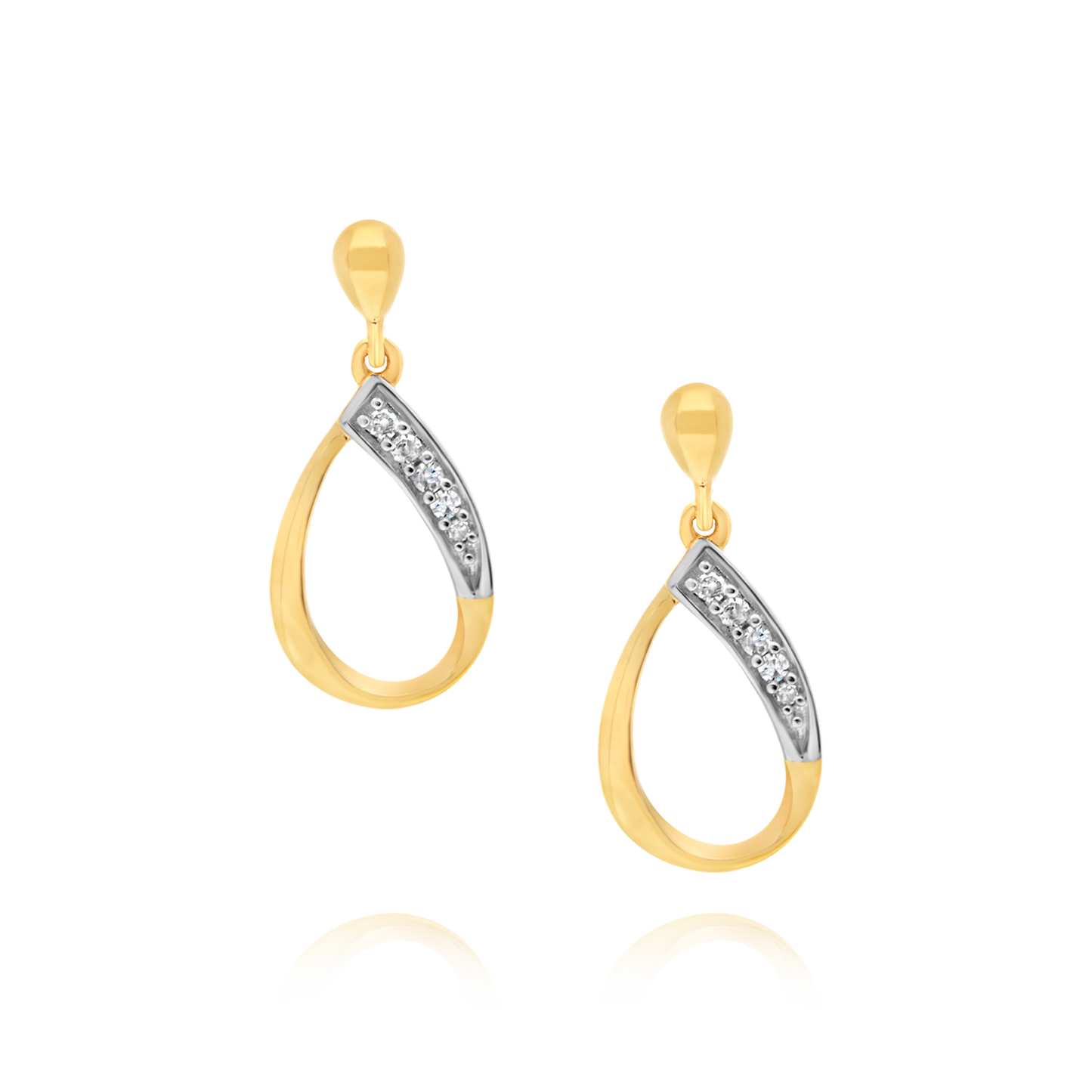 Diamond Pavé Droplet Earrings