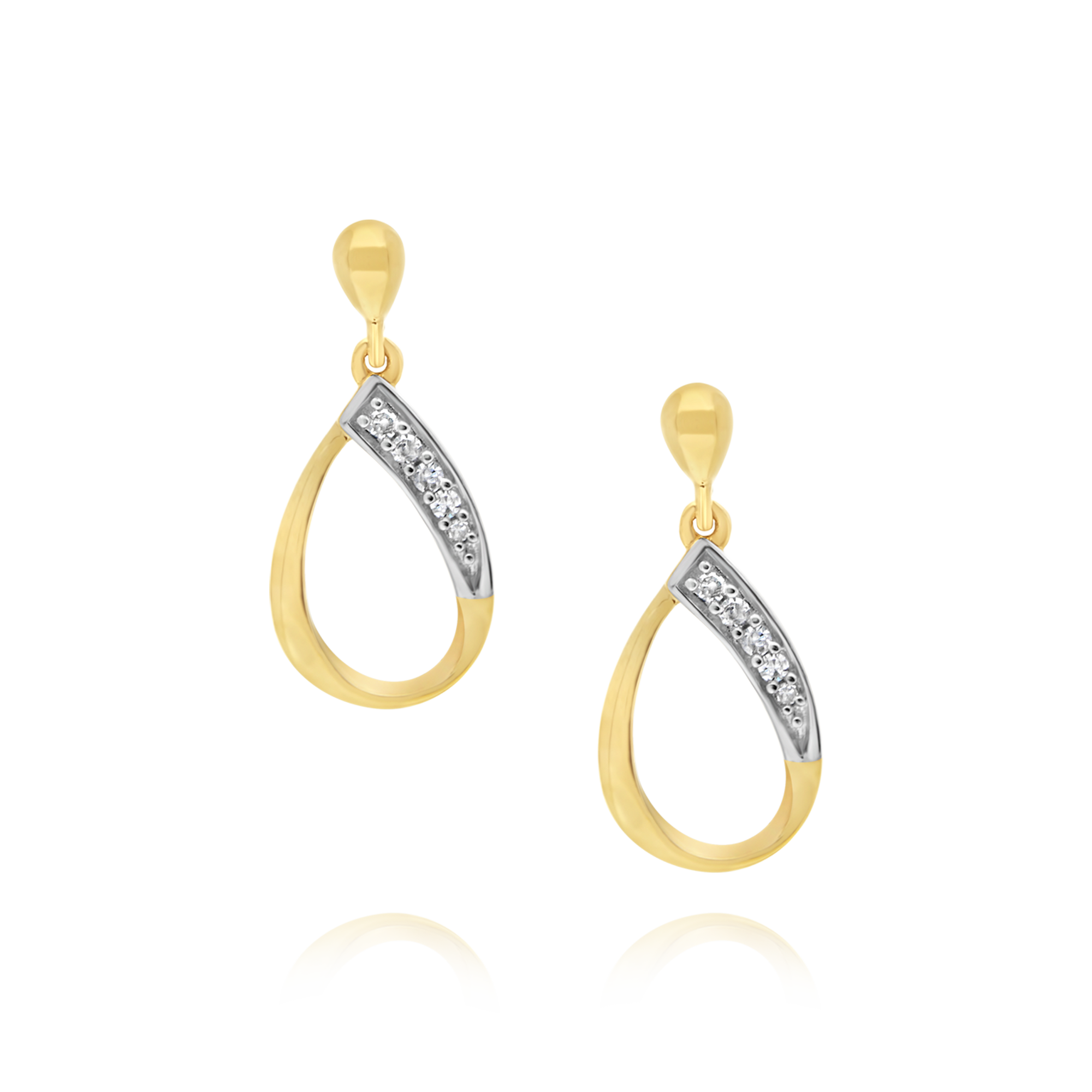 Diamond Pavé Droplet Earrings