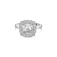Kate Flower Ring (Radiant Cut) - Appleby Jewellers Dublin