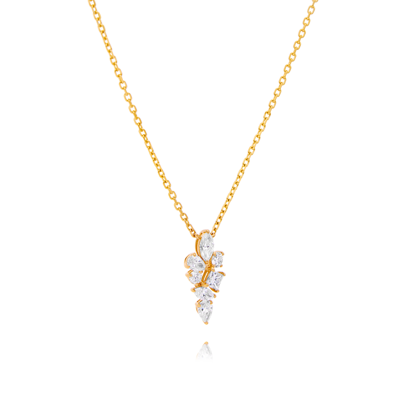 18ct Multi Shape Diamond Pendant