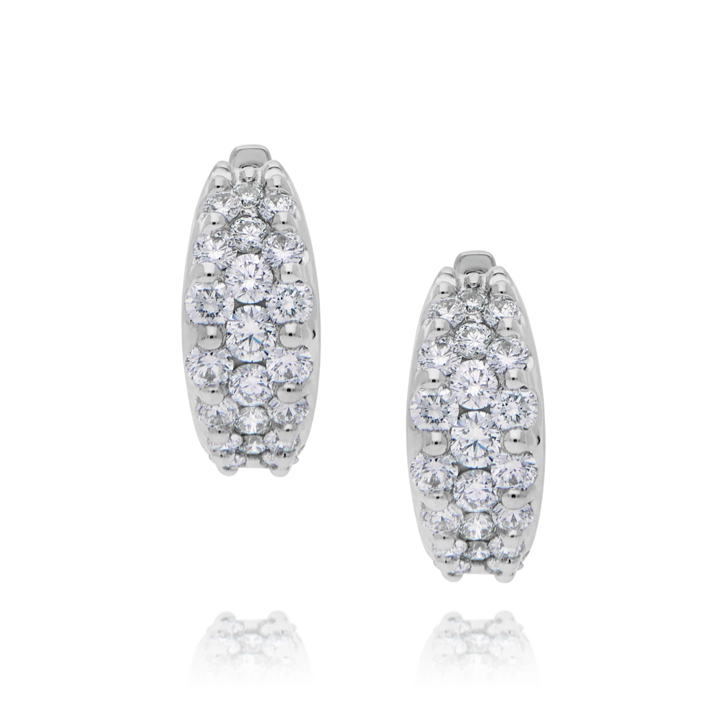 18ctw Diamond Hoop Earrings