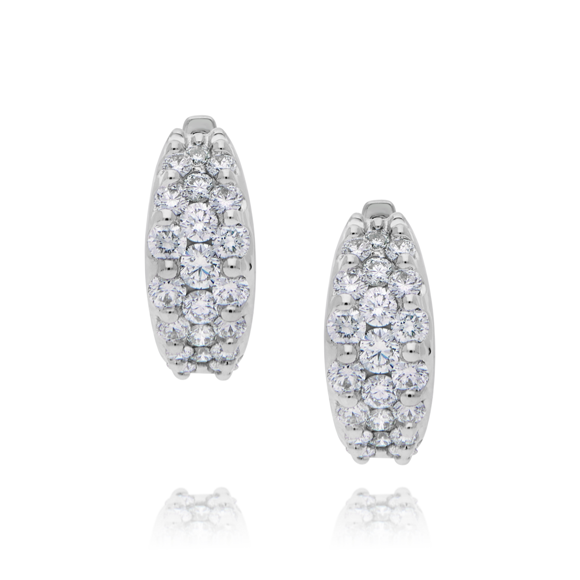 18ctw Diamond Hoop Earrings