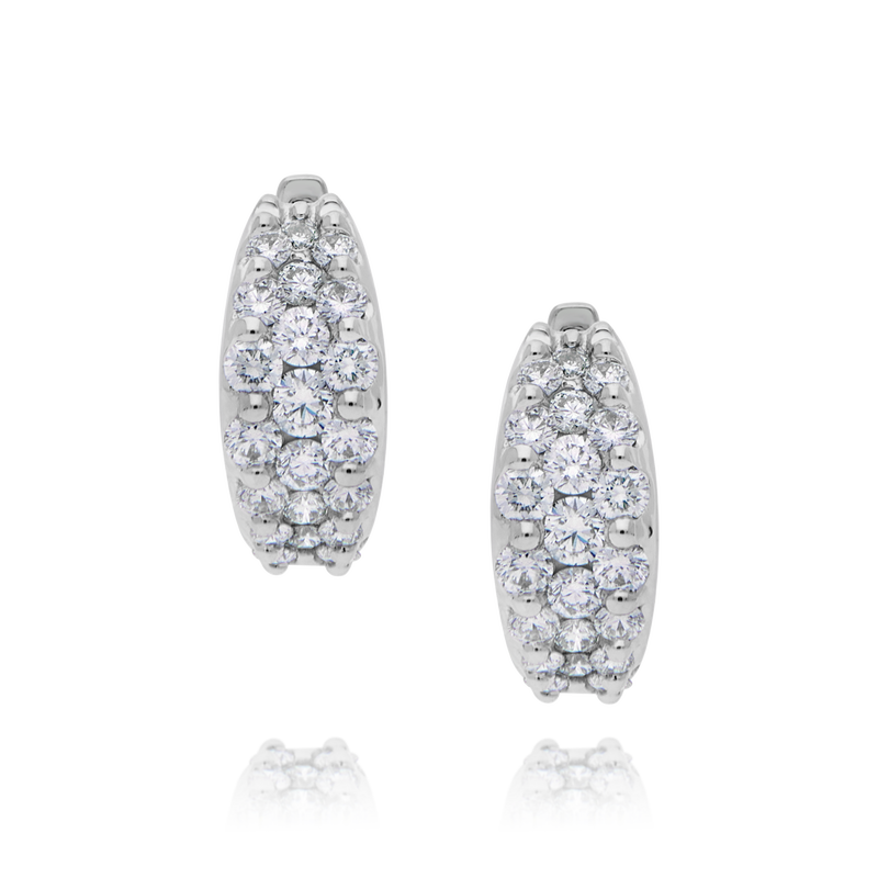 18ctw Diamond Hoop Earrings