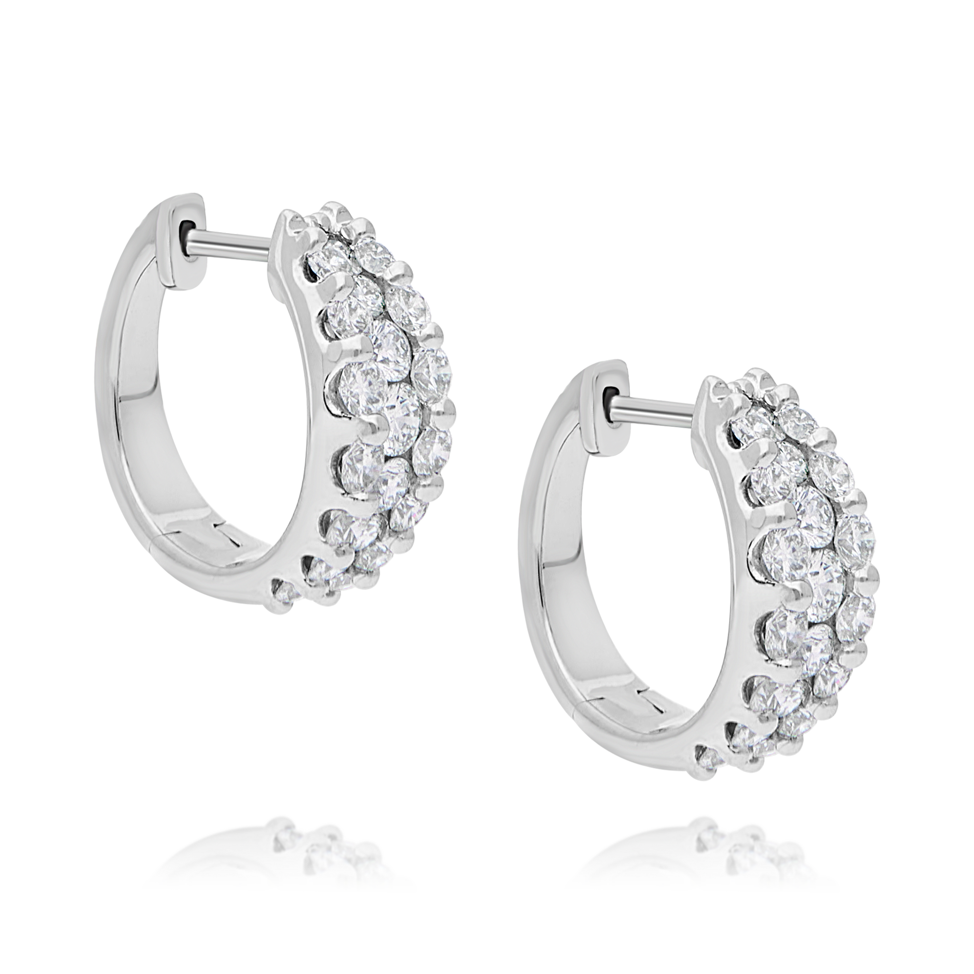 18ctw Diamond Hoop Earrings