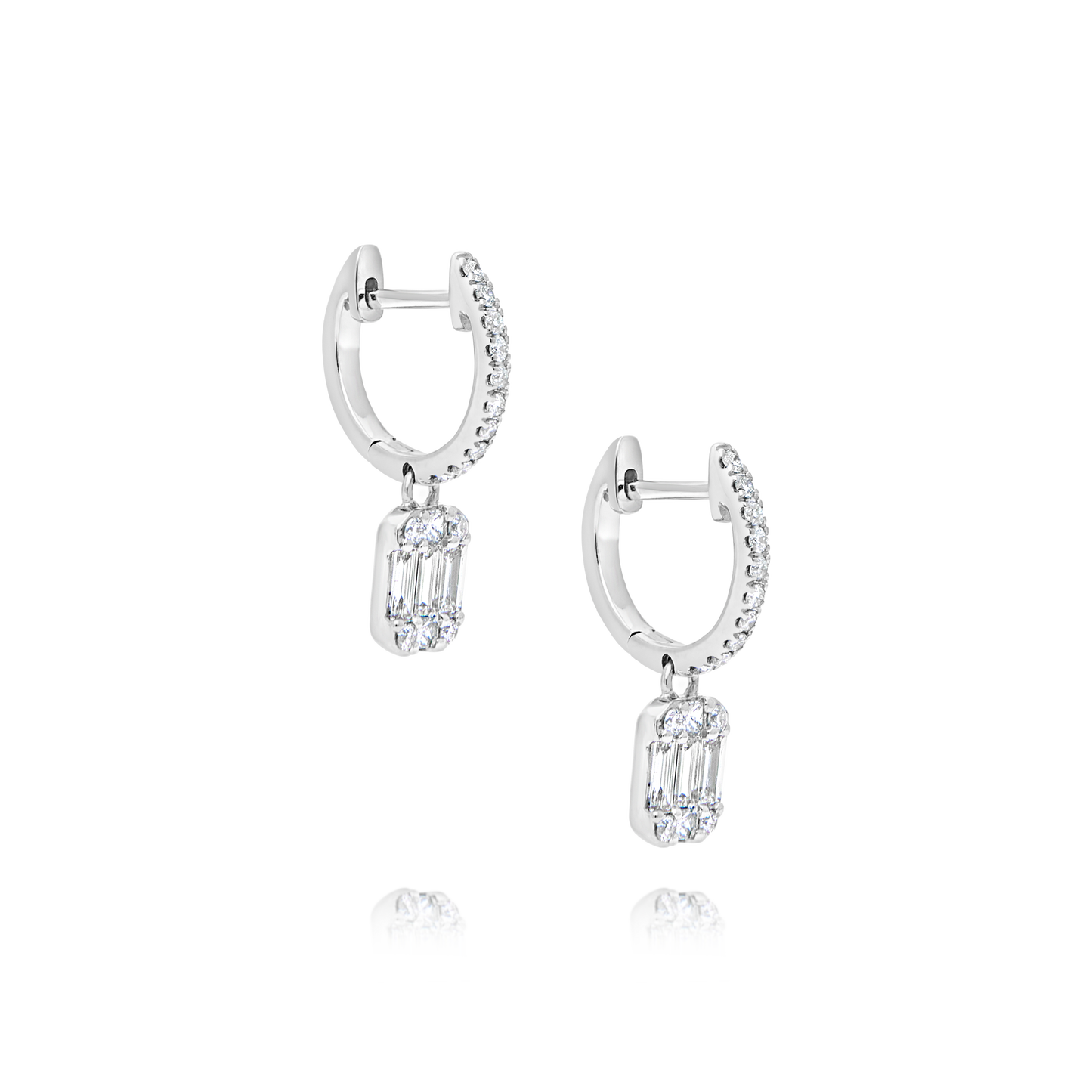 18ctw Diamond Drop Earrings