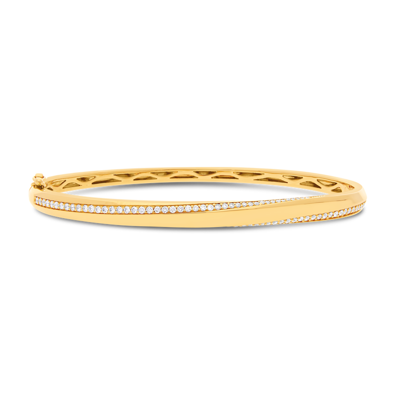 Diamond Twist Bangle