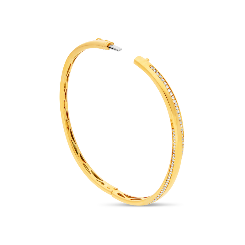 Diamond Twist Bangle