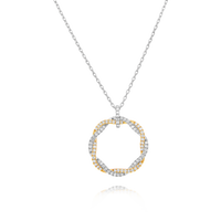 Two-Tone Twist Round Pendant