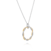 Two-Tone Twist Round Pendant