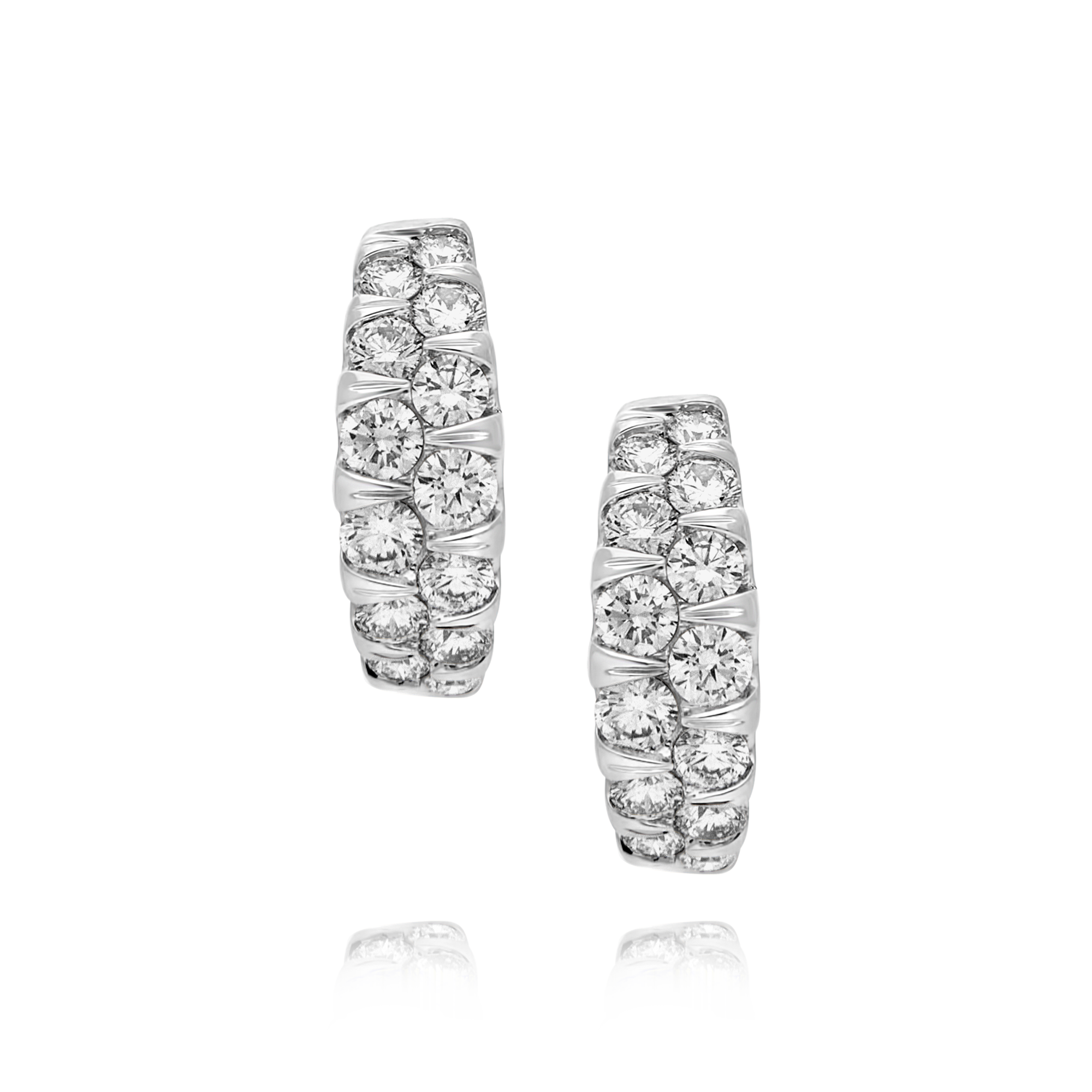 18ctw Diamond Hoop Earrings