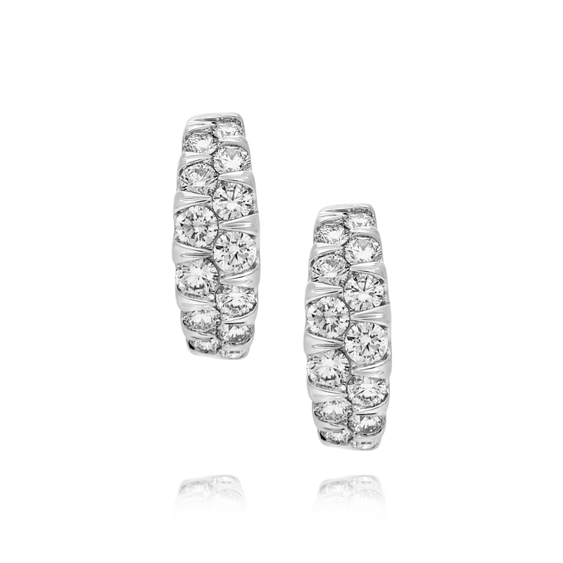 18ctw Diamond Hoop Earrings