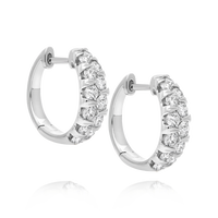 18ctw Diamond Hoop Earrings