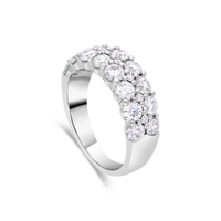 Two-Row Diamond Ring