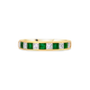 18ct Emerald and Diamond Channel Eternity Ring