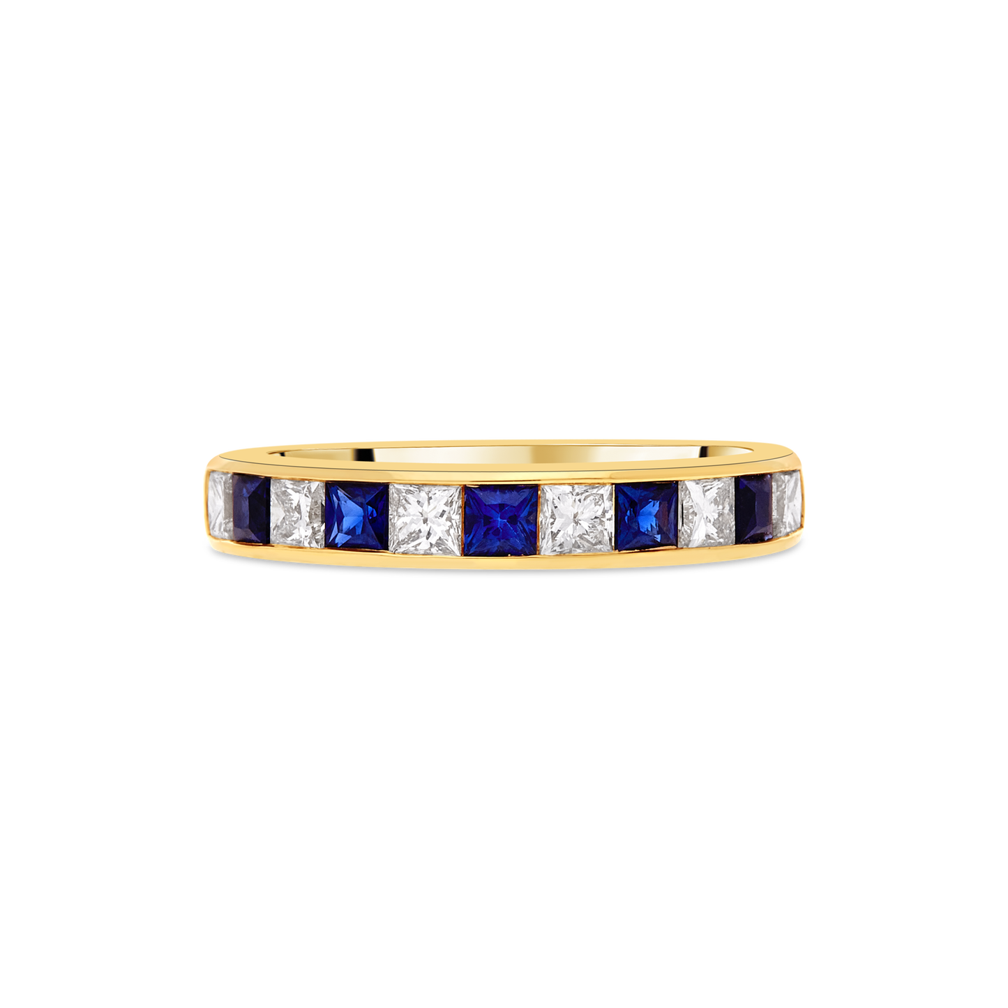 18ct Sapphire and Diamond Channel Eternity Ring – Appleby Jewellers Dublin