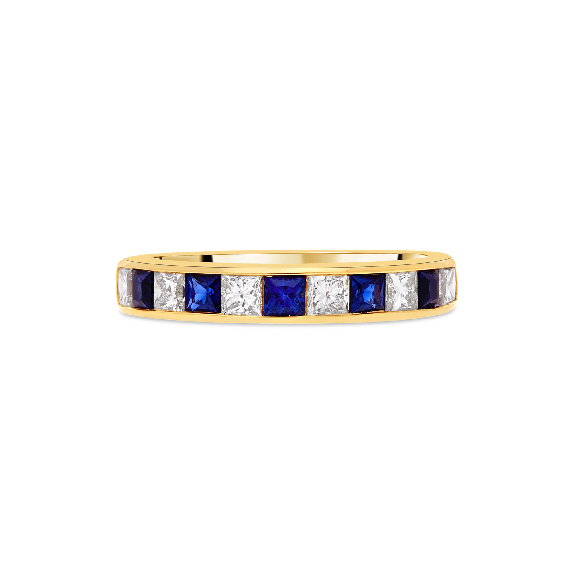 18ct Sapphire and Diamond Channel Eternity Ring