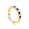 18ct Sapphire and Diamond Channel Eternity Ring