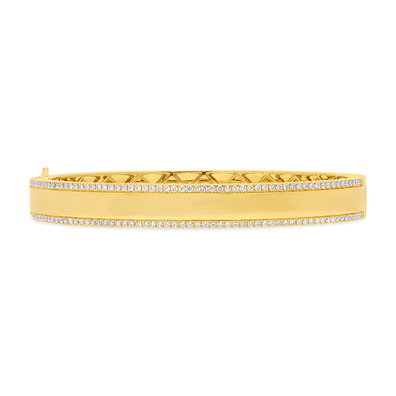 Diamond Lined Bangle