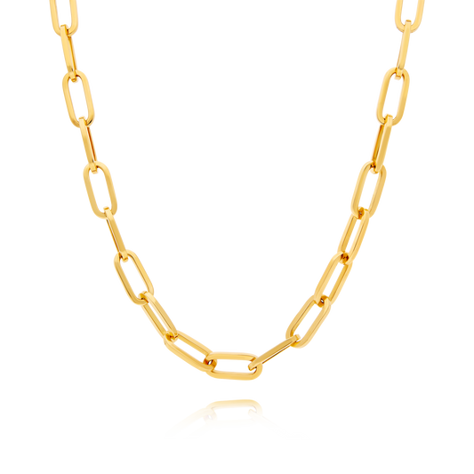18ct Oval Link 18-inch Chain