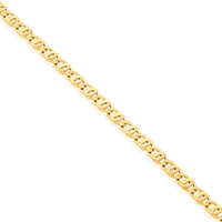 18ct Yellow Gold Double Oval Chain (18-inches)