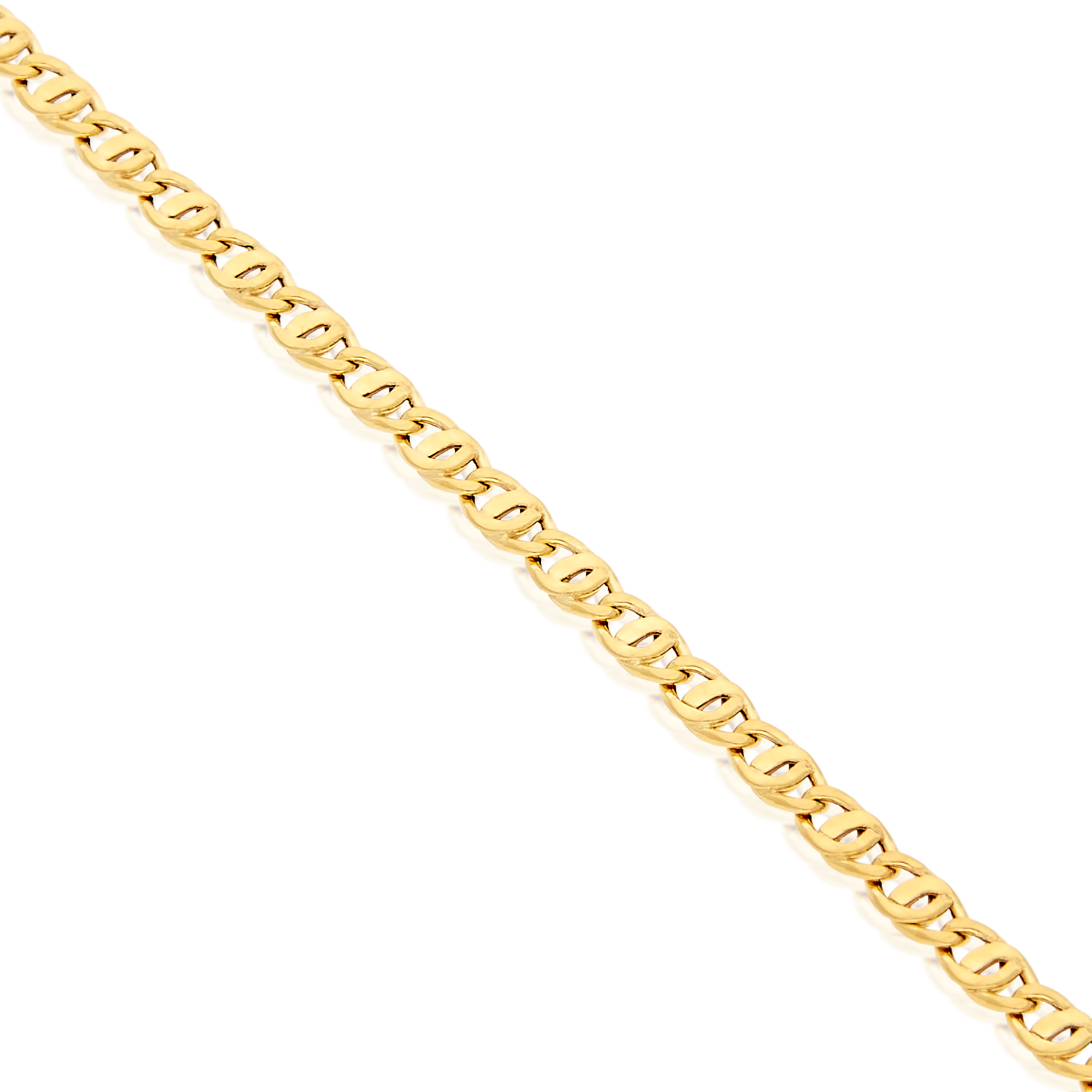 18ct Yellow Gold Double Oval Chain (18-inches)