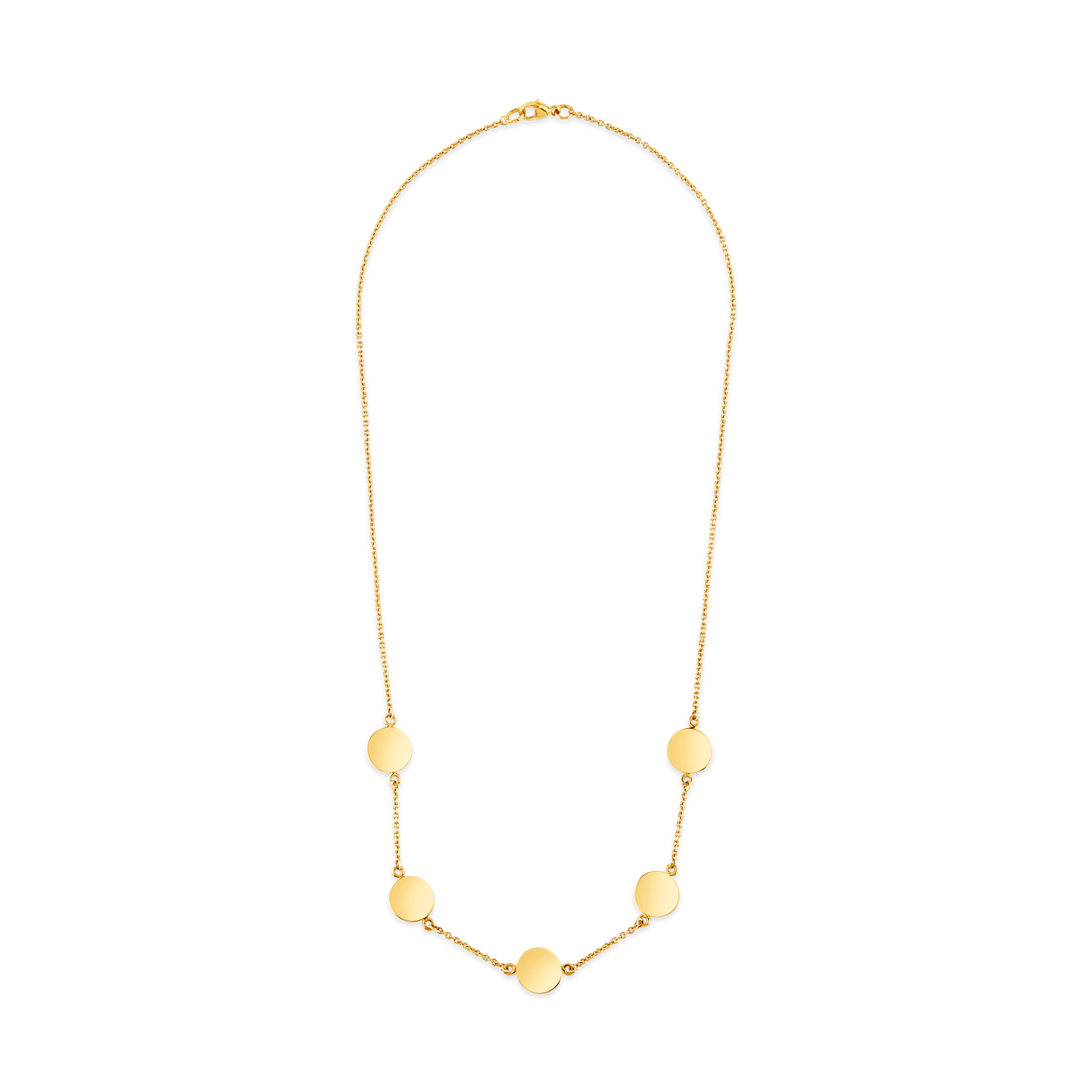 9ct Gold Disc Necklace