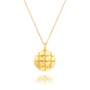 14ct Gold Flat Textured Pendant