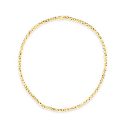 9ct Gold Rope Style Necklace