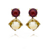 Garnet and Citrine Earrings