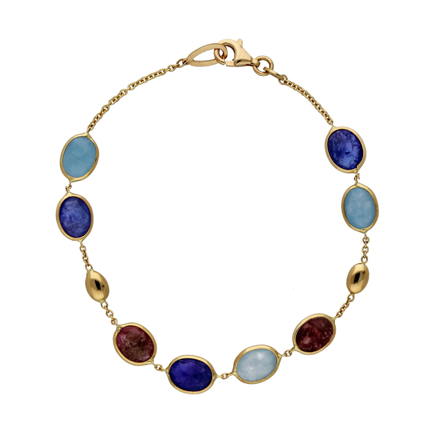 18ct Multicoloured Tourmaline Bracelet