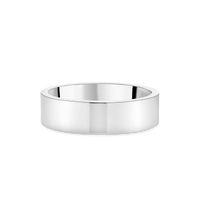 Contemporary Flat Gents Wedding Ring