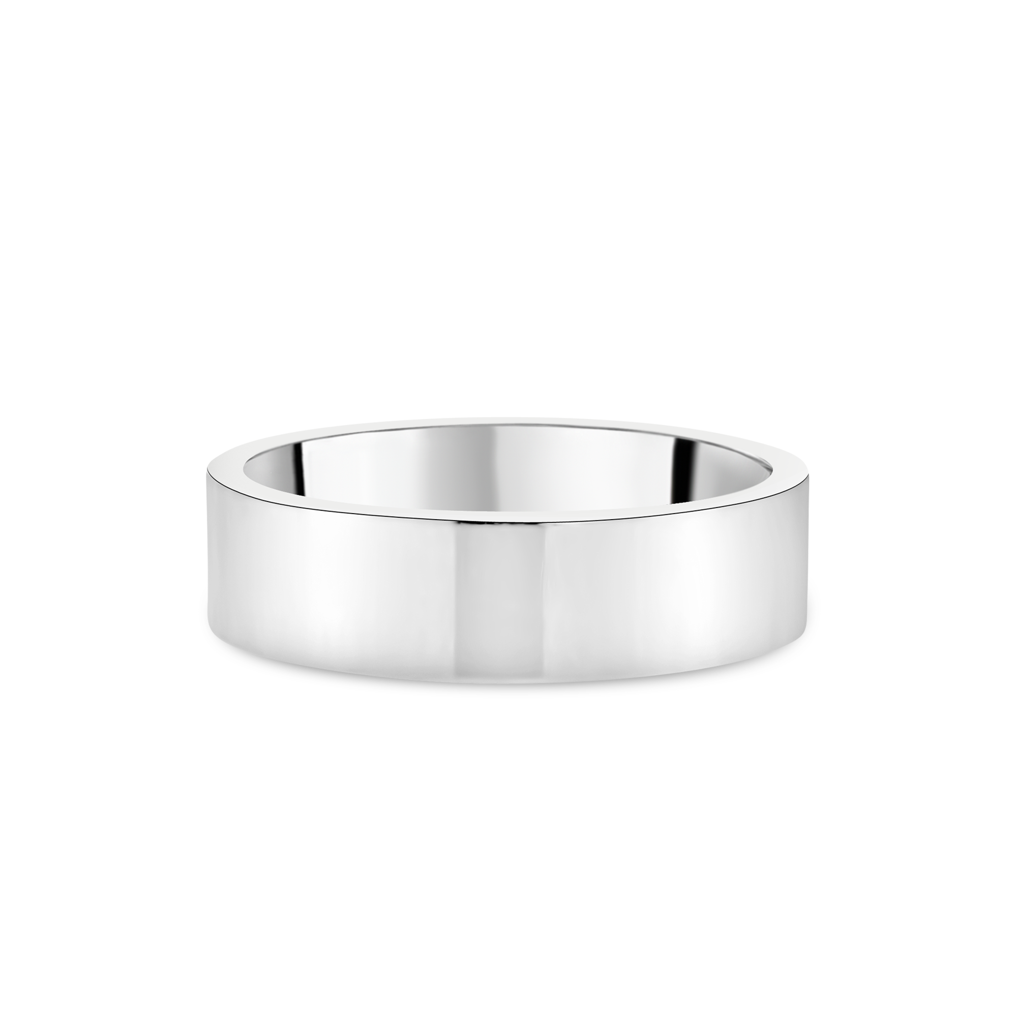 Contemporary Flat Gents Wedding Ring