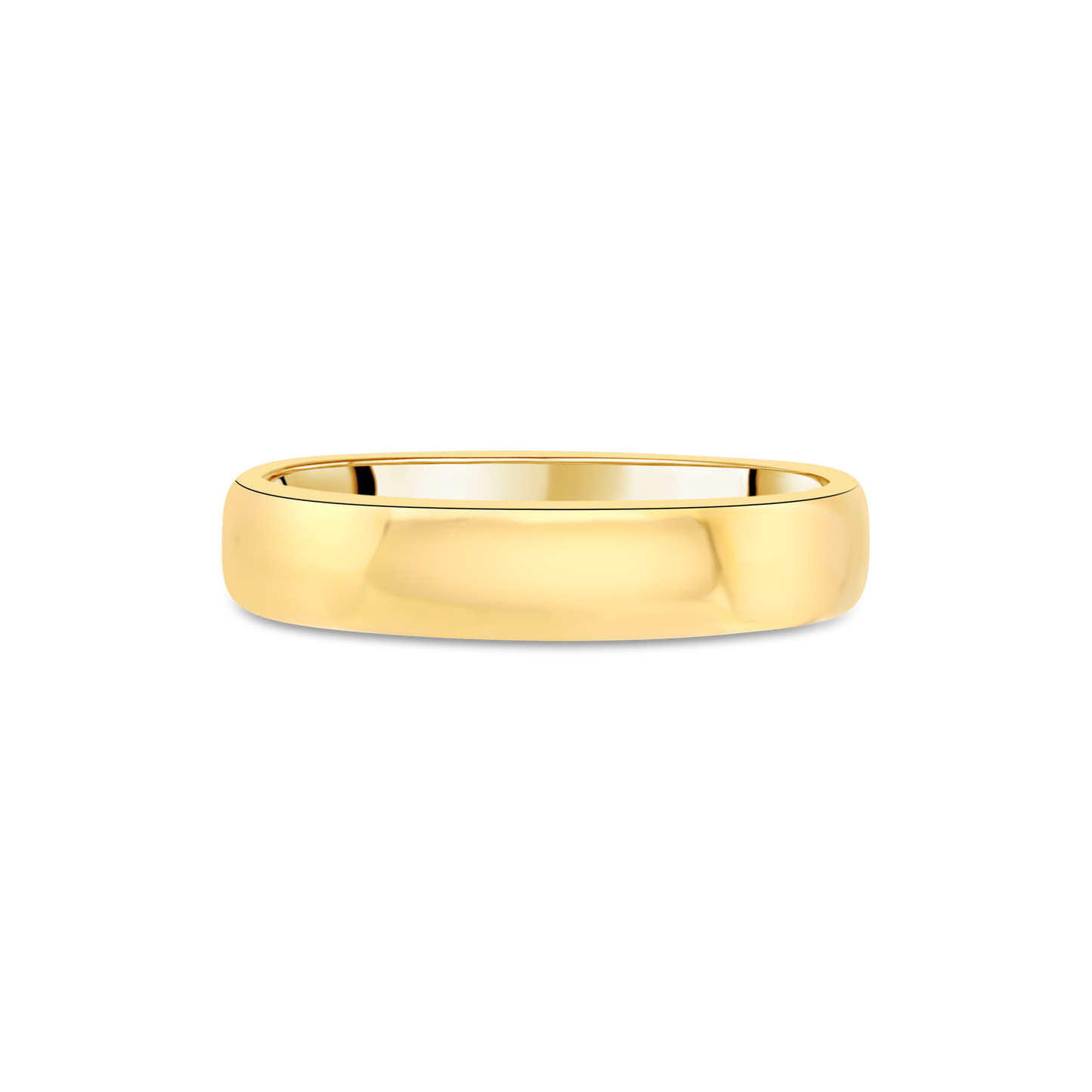 Yellow Gold 5mm Gents Heavy-Weight Comfort Fit Wedding Band