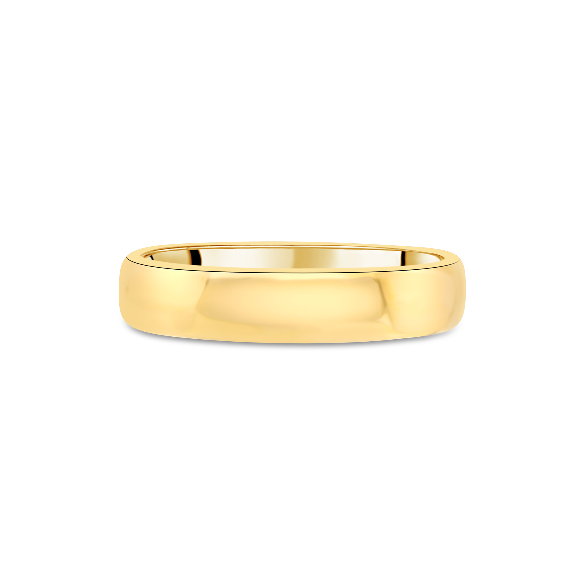 Yellow Gold 5mm Gents Heavy-Weight Comfort Fit Wedding Band