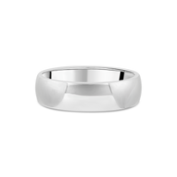 D-Shaped Gents Wedding Ring