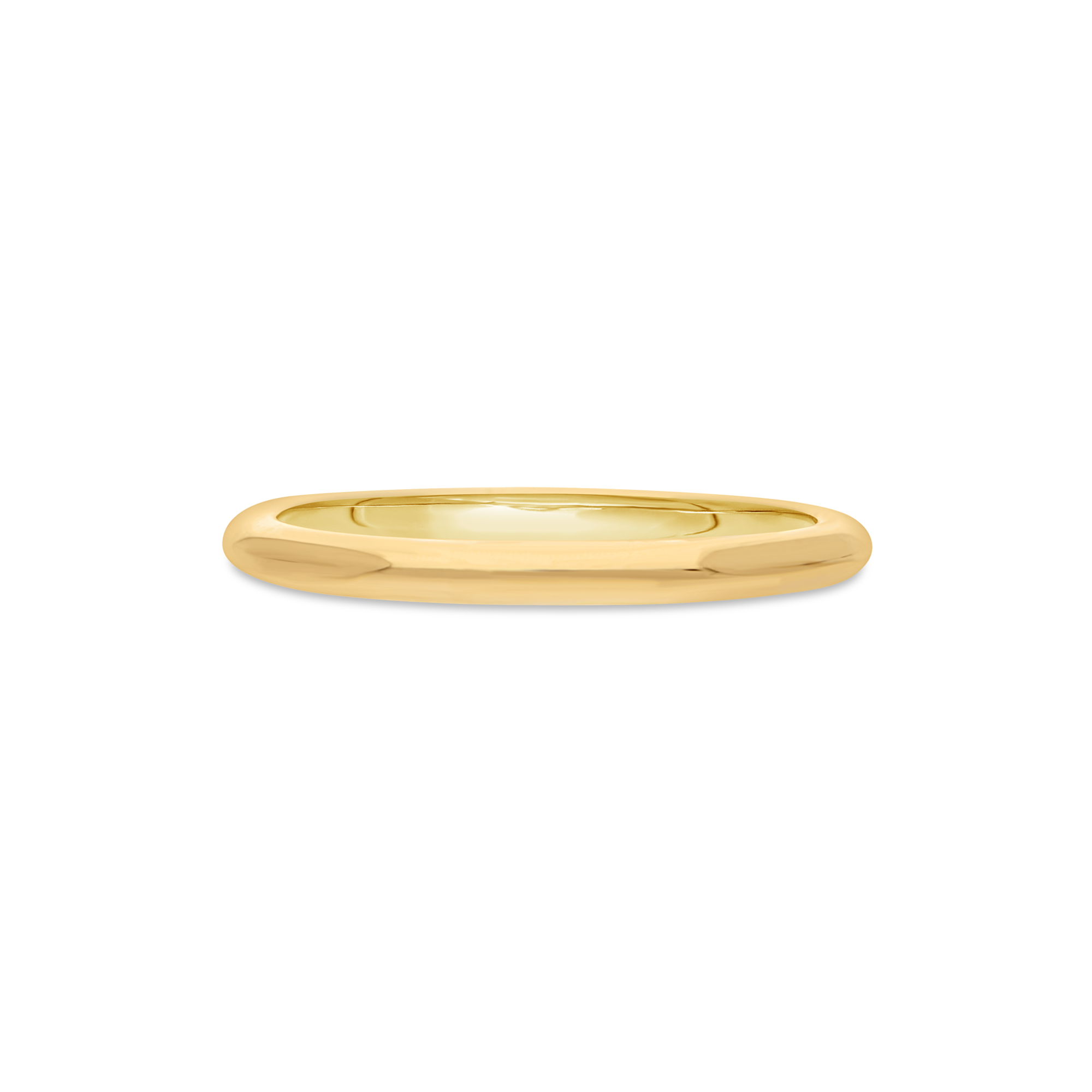 Yellow Gold 2mm Light-Weight Comfort Fit Ladies Wedding Band