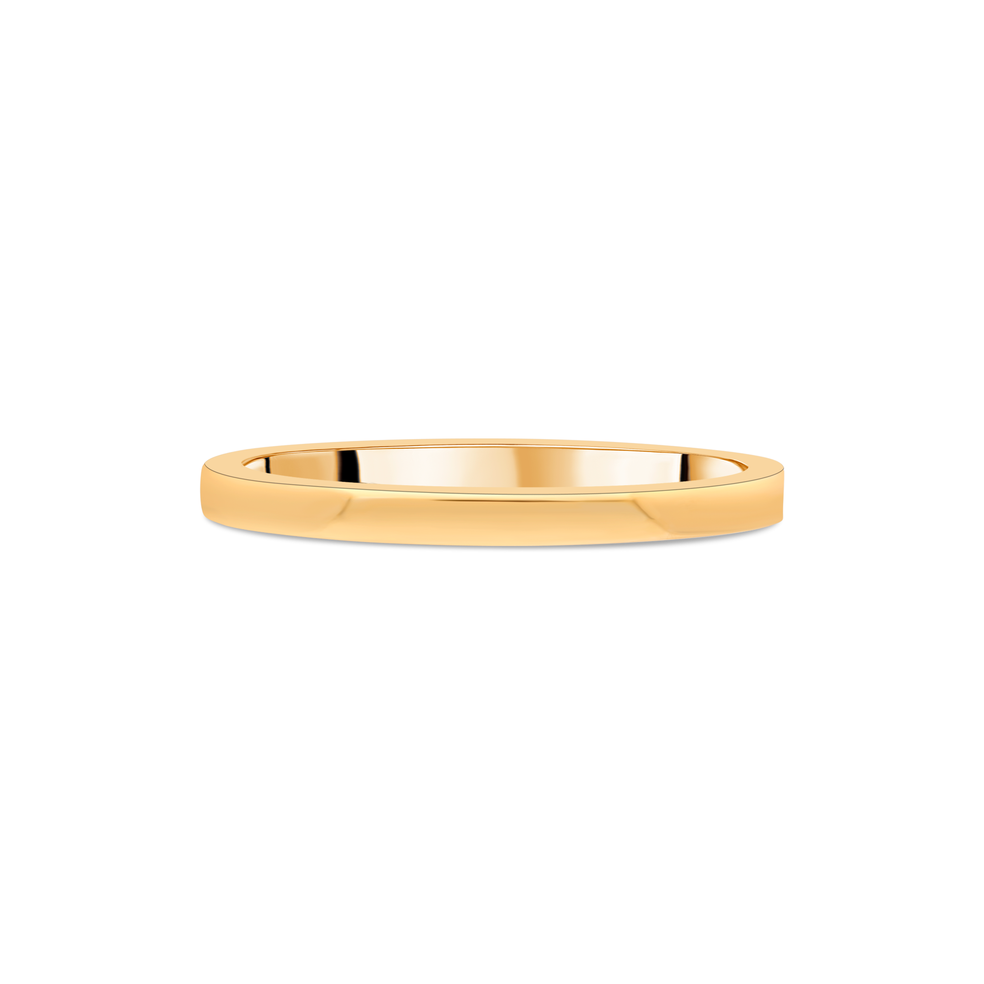 "Blush" Rose Gold Contemporary Comfort Fit Ladies Wedding Band