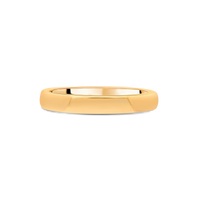 "Blush" Rose Gold D-Shaped Ladies Wedding Band